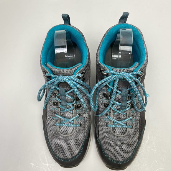 Vionic Cypress Gray & Teal Water Resistant Outdoor Trail Hiking Shoes - Picture 2 of 10
